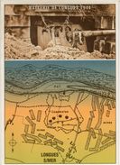 2d World War -Normandy Landings 1944 -British Sector -One Of The Bunkers After The Landings. Plan Of The Battery And Def - Sonstige & Ohne Zuordnung