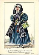 Types Et Costumes Brabançons Vers 1835, Dessins De James Thiriar : La Bourgeoise En Faille. CPSM. - Lots, Séries, Collections