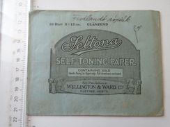 D150990 POCHETTE DE PAPIER PHOTO SELTONA - PAPIER AUTO VIREUR WELLINGTON & WARD Ltd ELSTREE LONDRES - Matériel & Accessoires