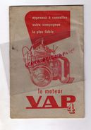 CATALOGUE AUTOMOBILE LE MOTEUR VAP- STE ABG CONSTRUCTEUR 27 AV. MARCEAU COURBEVOIE- - Auto's