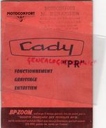 CATALOGUE  CADY PR MOTOCONFORT-PANTIN-  M. BERANGER ANGOULEME- BP ZOOM- CYCLOMOTEUR VELOMOTEUR- BICYCLETTE - Auto's