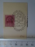 D150995.14 Hungary  Stamp With Cancel  Hungary - Felvidéki Egyesületek Szövetsége - Stamp Exhibition 1939 Budapest - Foglietto Ricordo