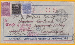 1929 - Lettre Par Avion Précurseur Aeropostale De Rio De Janeiro Vers Paris, France Puis Vers Lausanne, Suisse - Aéreo (empresas Privadas)