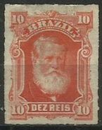 Brazil - 1878 Dom Pedro 10r Unused No Gum   Sc 68 - Neufs