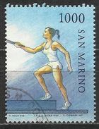 # 1984 San Marino - Olimpiadi Di Los Angeles 1000 L. - Portatrice Della Fiaccola Olimpica - Gebraucht