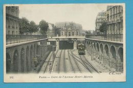 CPA 161 - Chemin De Fer Train Gare De L'avenue Henri-Martin - PARIS - Metro, Stations