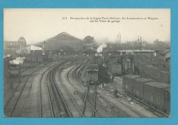 CPA 321 - Perspective De La Ligne Paris-Orléans Train Locomotives Voies De Garage - PARIS - Metro, Stations