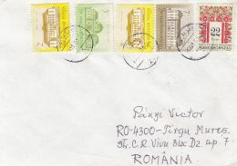 61849- MOTIFS, CASTLE, STAMPS ON COVER, 2001, HUNGARY - Storia Postale