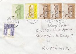 61851- MOTIFS, CASTLE, STAMPS ON COVER, 2001, HUNGARY - Cartas & Documentos