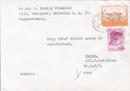 61852- CHAIR, CASTLE, STAMPS ON COVER, 2001, HUNGARY - Cartas & Documentos