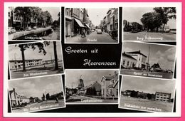 Groeten Uit Heerenveen - Multivues - Moulin - Dracht - Spoor En Busstation - Tjepkemastraat - VAN LER'S - 1959 - Heerenveen