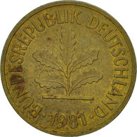 Monnaie, République Fédérale Allemande, 5 Pfennig, 1981, Stuttgart, SUP+ - 5 Pfennig