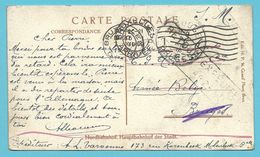 Kaart Vanuit BRUXELLES Op 7/12/1918 Naar BRUGGE ,stempel RETOUR EXPEDITEUR , Terug BRUXELLES ARRIVEE 15/1/1919 !!! - Lettres & Documents