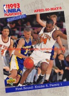 Upper Deck 93/94 Nr:  178 First Round: Knicks PO - 1990-1999