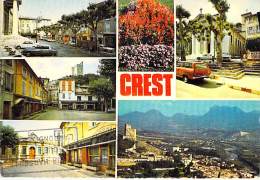 ** Lot De 3 Cartes ** 26 - CREST : La Ville Et Le Vercors - CPSM CPM GF - Drôme - Crest