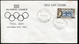 Bahamas 1964 FDC Tokyo Tokio Summer Olympic Games Olympische Spiele Jeux Olympiques Cover - Verano 1964: Tokio