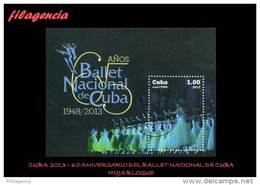 USADOS. CUBA. 2013-16 65 ANIVERSARIO DEL BALLET NACIONAL DE CUBA. HOJA BLOQUE - Usados