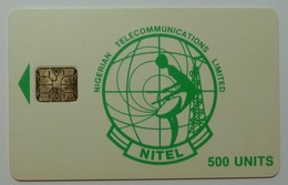 NIGERIA - Chip SC6 - Nitel - 500 Units - Green Logo - Used - Nigeria