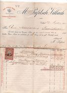 Austria - Villach - Fattura Della Ditta " M. Pufitsch "  Del  27 Settembre 1900 Con Ricevuta D'Impostazione - (FDC4996) - Oostenrijk