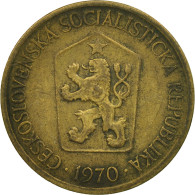 Monnaie, Tchécoslovaquie, Koruna, 1970, TTB+, Aluminum-Bronze, KM:50 - Czechoslovakia