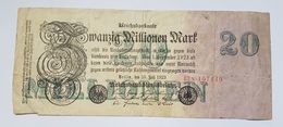 BILLET ALLEMAGNE - P.97b - 20 MILLIONEN MARK - BERLIN - 25 AVRIL 1923 - 8 CHIFFRES - 20 Millionen Mark