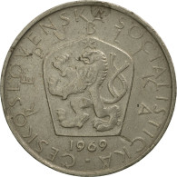 Monnaie, Tchécoslovaquie, 5 Korun, 1969, SUP, Copper-nickel, KM:60 - Czechoslovakia