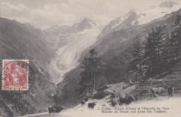 Suisse - Glacier De Trient - Pointe D'Orny - Vue Prise Des Tzeppes - Cachet 1908 Finhaut - Finhaut