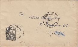 61990- CONSTRUCTIONS WORKER, STAMP ON COVER, 1955, ROMANIA - Cartas & Documentos