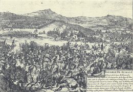 Delcampe - SEINE MARITIME - 76 - AUMALE - CPA - 400 Ans Bataille En 1592 - Gravure D'Hooghe - Aumale