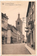 Fontaine-l'Evêque NA24: Rue De L'Indépendance Et Eglise St-Vaast - Fontaine-l'Evêque
