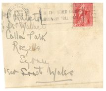 (533) New Zealand To Australia (NSW) Cover - 1929 - Lettres & Documents