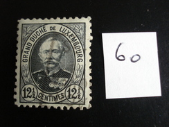 Luxembourg - Années 1891-93 - Adolphe I  12 1/2c - Y.T. 60 - Oblitéré - Used - Gestempeld - 1891 Adolphe De Face
