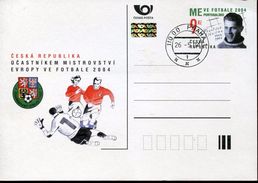 22564 Ceska Rep.  Stationery Card 2004 For The European Football Champ. 2004 - Eurocopa (UEFA)