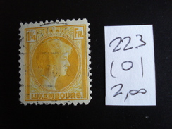 Luxembourg - Années 1930-31 - Grande-duchesse Charlotte 1f 1/4 - Y.T. 223 - Oblitéré - Used - Gestempeld - Oblitérés