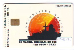 Nederland CHIP TELEFOONKAART * CKD-131 * KONINKLIJKE MARINE * Telecarte A PUCE PAYS-BAS * Niederlande ONGEBRUIKT * MINT - Privadas