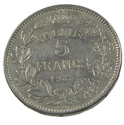 5 Francs - Belgique - 1933 - Ni.  - TB+ - - 5 Francs & 1 Belga