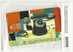 Germany - Alte Telefonapparate 4 - Collector's E08 08.92 - 12DM, 30.000ex, Mint In Kruger - E-Reeksen : Uitgave - D. Postreclame