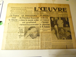 L'Oeuvre 20 AOUT 1938 - Le Petit Journal