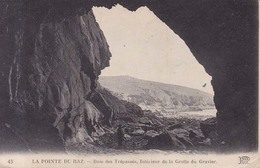 Pointe Du Raz Interieur De La Grotte Du Gravier 1924 - Plogoff