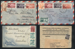 About 30 Covers, Most Sent To Argentina Between 1940 And 1970, A Few With Minor Defects, Very Interesting Lot For... - Andere & Zonder Classificatie