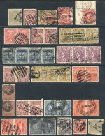 Lot Of Several Dozens Old Stamps, With Many Interesting Cancels, VF Quality!! - Uruguay