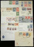 9 Covers + 1 Front Sent To Argentina Between 1927 And 1947 With Nice Postages, Fine To VF Quality, Low Start! - Uruguay