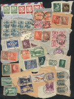 Lot Of Fragments With Interesting Stamps, High Catalogue Value, Low Start, VF Quality! - Other & Unclassified