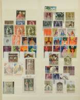 TOPIC RELIGION, ART: Accumulation Of Stamps And Sets, Used And Mint (some Lightly Hinged Or Never Hinged) In... - Autres & Non Classés