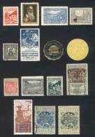 Lot Of 15 Old Cinderellas, Various Topics, Fine General Quality (some With Little Defects), Low Start! - Autres & Non Classés