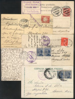 HOTEL MARKS: 5 PCs Sent To Argentina Between 1905 And 1928 From Germany, Switzerland And Italy, All With Attractive... - Autres & Non Classés
