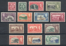 Sc.50/61, 1938/41 George V And Landscapes, Complete Set Of 14 Values, VF Quality. - Trinidad & Tobago (...-1961)