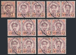 Small Lot Of Overprinted Stamps, VF Quality! - Thailand