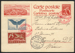 Card Sent By ZEPPELIN From St. Gallen To Mexico On 2/NO/1929, Excellent Quality! - Otros & Sin Clasificación