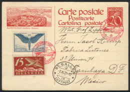 Card Sent By ZEPPELIN From St. Gallen To Mexico On 2/NO/1929, Excellent Quality! - Autres & Non Classés